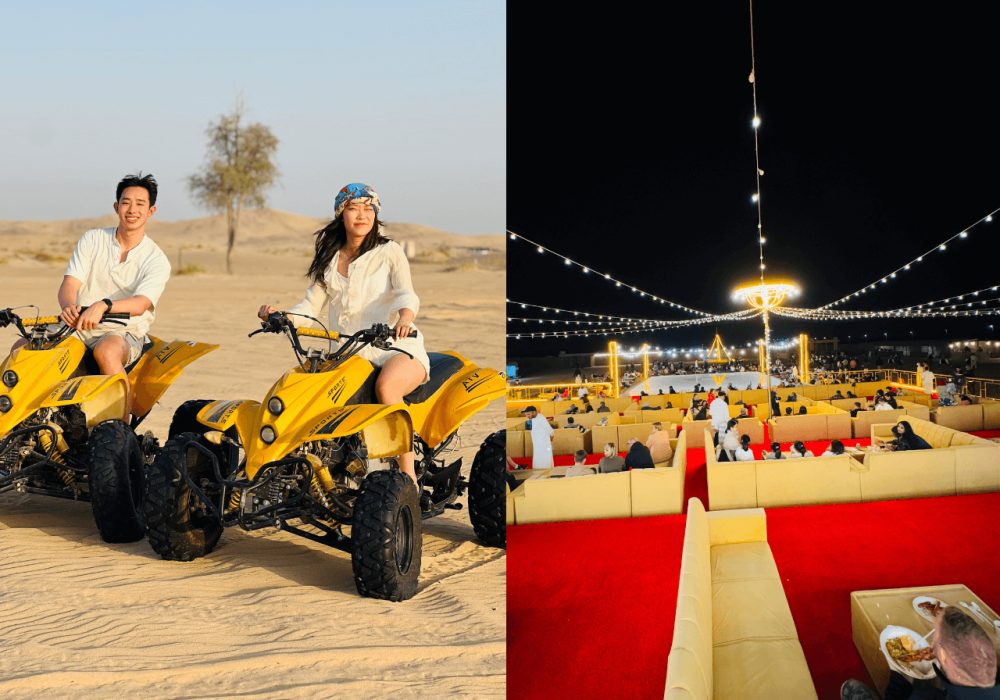vip desert safari with quad bike in abudhabi